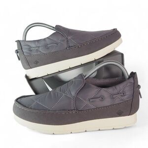 Sperry‎ Moc-Sider Quilted Nylon Casual Shoes Grey STS87050 Women's 8M